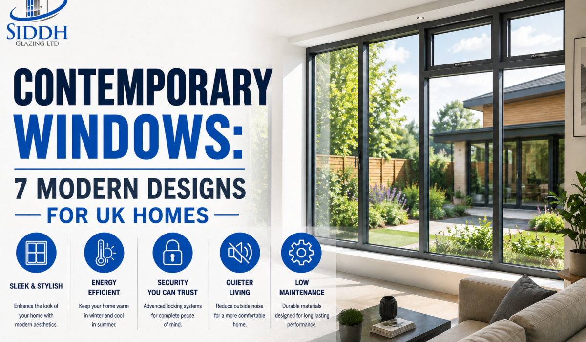 Contemporary Windows: 7 Modern Designs for UK Homes